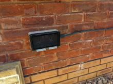 A new outdoor socket installed with Type A RCD protection by a registered electrician in Chippenham