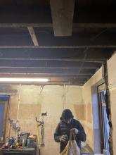 First fix wiring on a partial home rewire in Bath