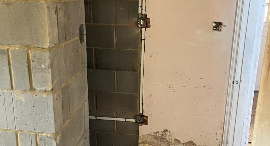 Power to a new light switch and power to a towel rail on a rewire in Bath